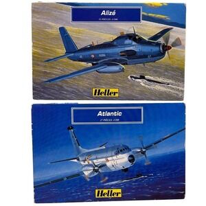 Lot 2 Heller Model Kits Atlantic 1/200 & Alize 1/100 Unbuilt Vintage‎ Aircraft